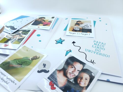 Álbum de Figurinhas Dia dos Pais Presente Personalizado