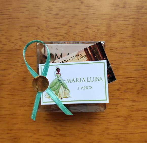 Lembrancinha Personalizada Quebra Cabeça a Princesa e o Sapo