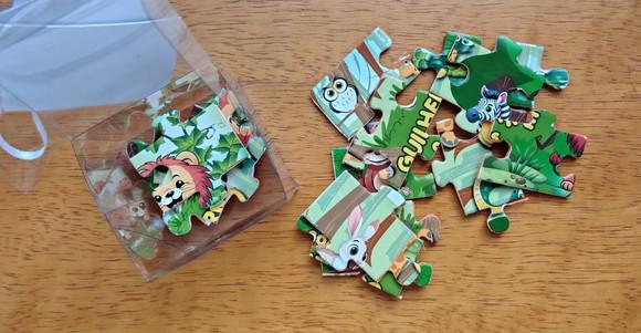 Lembrancinha Personalizada Quebra Cabeça Animais da Floresta