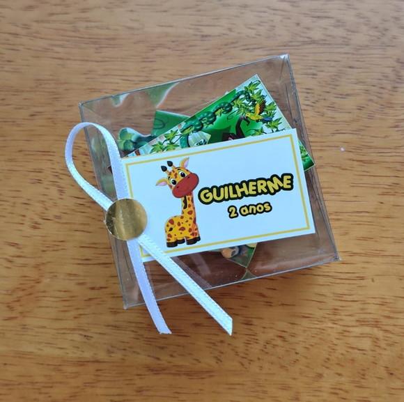Lembrancinha Personalizada Quebra Cabeça Animais da Floresta