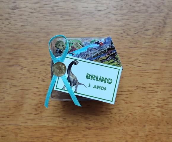 Lembrancinha Personalizada Quebra Cabeça Dinossauros