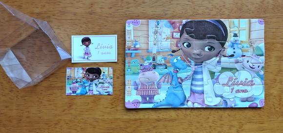 Lembrancinha Personalizada Quebra Cabeça Doutora Brinquedo