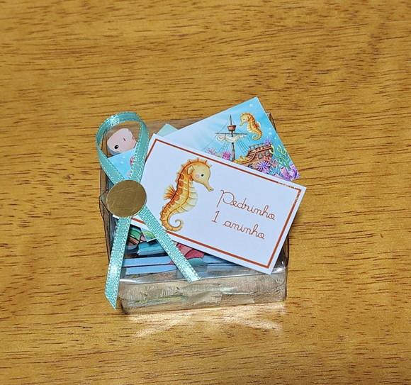 Lembrancinha Personalizada Quebra Cabeça Fundo do Mar