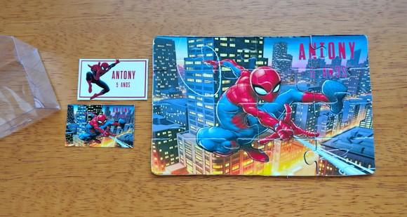 Lembrancinha Personalizada Quebra Cabeça Homem Aranha