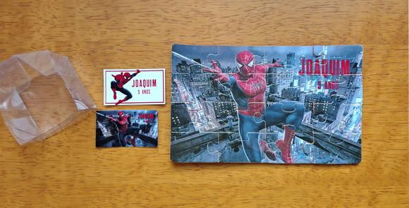 Lembrancinha Personalizada Quebra Cabeça Homem Aranha