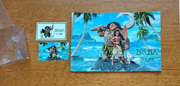 Lembrancinha Personalizada Quebra Cabeça Moana