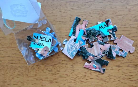 Lembrancinha Personalizada Quebra Cabeça Moana