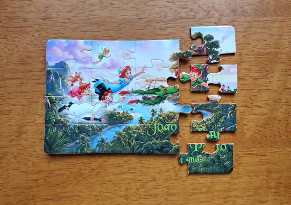 Lembrancinha Personalizada Quebra Cabeça Peter Pan