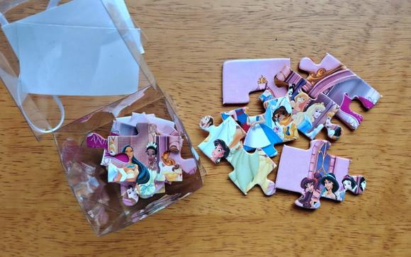 Lembrancinha Personalizada Quebra Cabeça Princesas Disney
