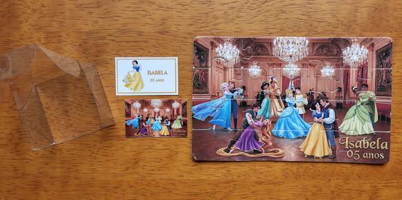 Lembrancinha Personalizada Quebra Cabeça Princesas Disney