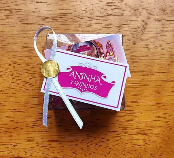Lembrancinha Personalizada Quebra Cabeça Princesas Disney