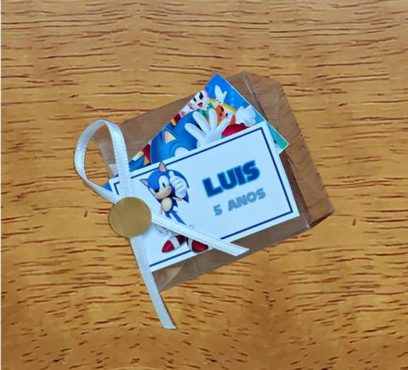 Lembrancinha Personalizada Quebra Cabeça Sonic