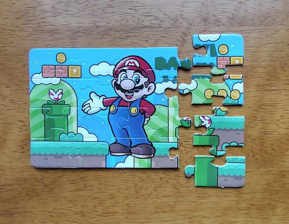 Lembrancinha Personalizada Quebra Cabeça Super Mario.