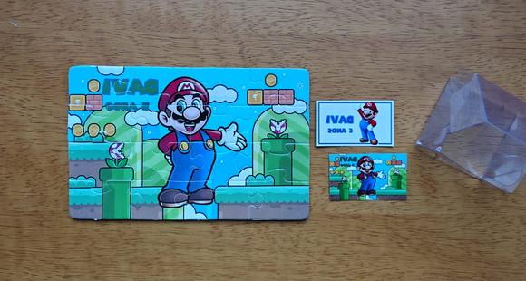 Lembrancinha Personalizada Quebra Cabeça Super Mario.