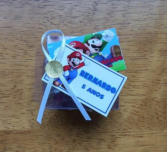 Lembrancinha Personalizada Quebra Cabeça Super Mario.