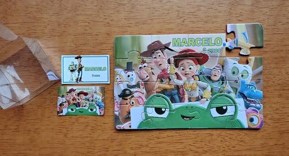 Lembrancinha Personalizada Quebra Cabeça Toy Story