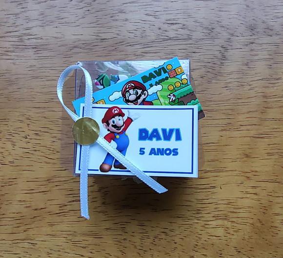 Lembrancinha Personalizada Quebra Cabeça Super Mario.