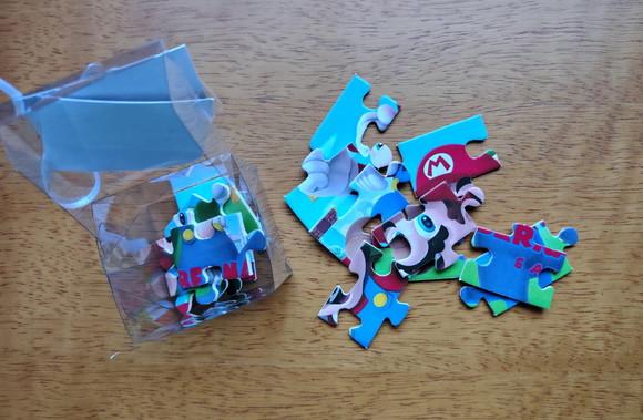 Lembrancinha Personalizada Quebra Cabeça Super Mario.