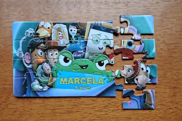 Lembrancinha Personalizada Quebra Cabeça Toy Story