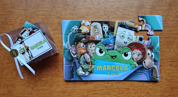 Lembrancinha Personalizada Quebra Cabeça Toy Story