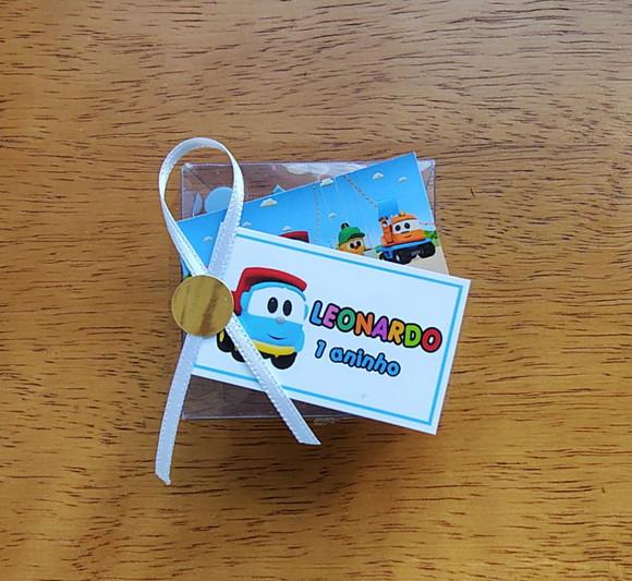 Lembrancinha Personalizada Quebra Cabeça Léo o Caminhão