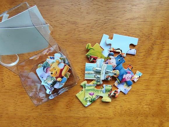 Lembrancinha Personalizada Quebra Cabeça Ursinho Pooh