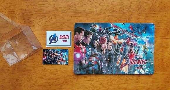 Lembrancinha Personalizada Quebra Cabeça Vingadores