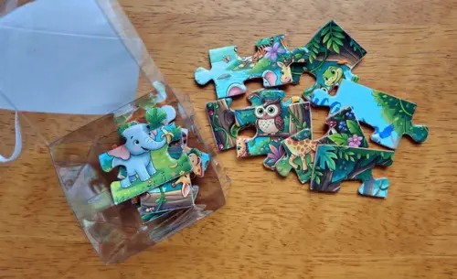 Lembrancinha Personalizada Quebra Cabeça Animais da Floresta