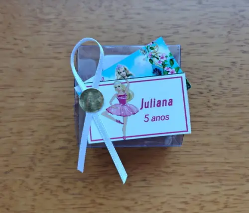 Lembrancinha Personalizada Quebra Cabeça Barbie