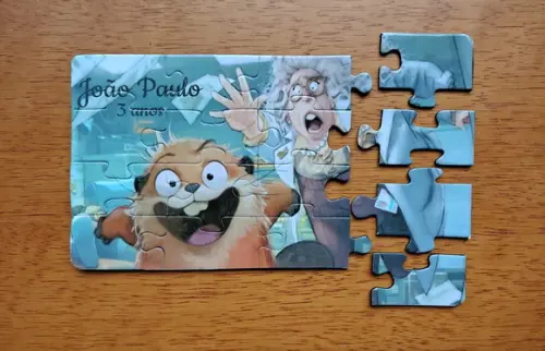 Lembrancinha Personalizada Quebra Cabeça Cara de Um Focinho de O