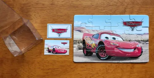 Lembrancinha Personalizada Quebra Cabeça Carros Disney Mcqueen