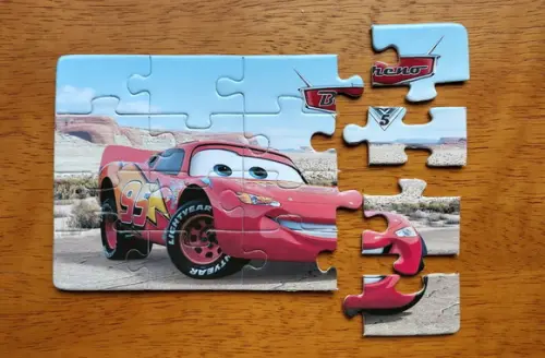 Lembrancinha Personalizada Quebra Cabeça Carros Disney Mcqueen