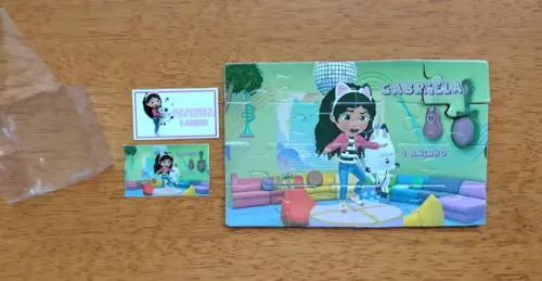 Lembrancinha Personalizada Quebra Cabeça Casa Mágica da Gabby