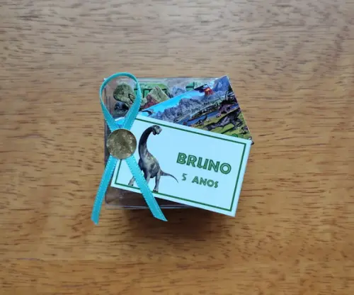 Lembrancinha Personalizada Quebra Cabeça Dinossauros