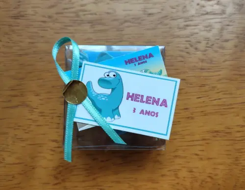 Lembrancinha Personalizada Quebra Cabeça Dinossauros Baby