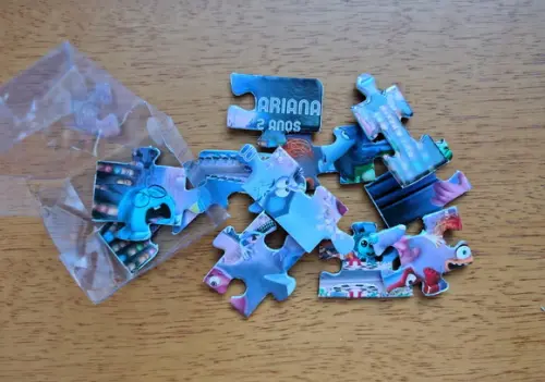 Lembrancinha Personalizada Quebra Cabeça Divertidamente