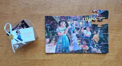 Lembrancinha Personalizada Quebra Cabeça Encanto