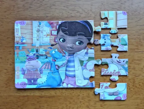 Lembrancinha Personalizada Quebra Cabeça Doutora Brinquedo