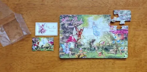 Lembrancinha Personalizada Quebra Cabeça Floresta das Fadas