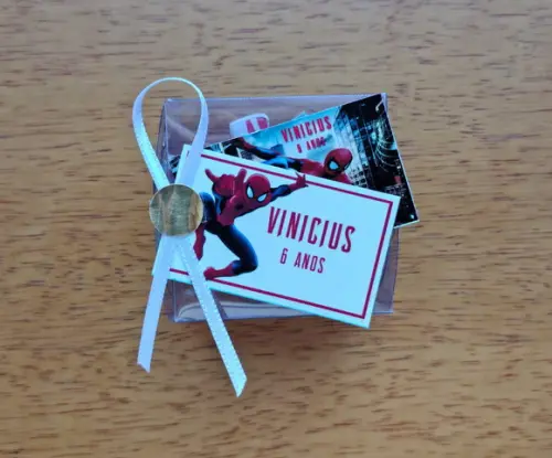 Lembrancinha Personalizada Quebra Cabeça Homem Aranha