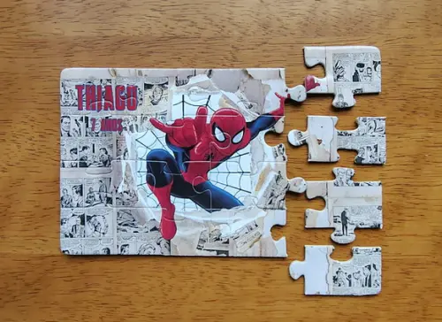 Lembrancinha Personalizada Quebra Cabeça Homem Aranha