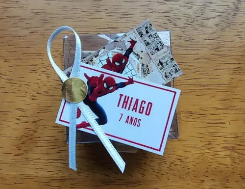 Lembrancinha Personalizada Quebra Cabeça Homem Aranha