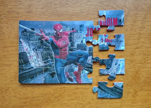 Lembrancinha Personalizada Quebra Cabeça Homem Aranha