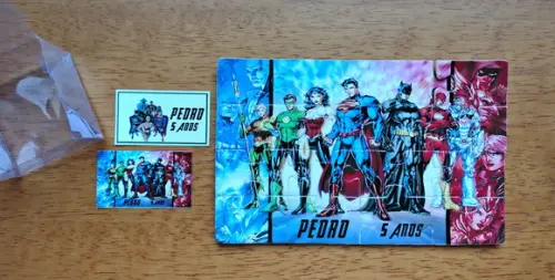 Lembrancinha Personalizada Quebra Cabeça Liga da Justiça