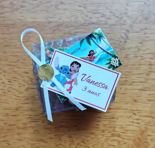 Lembrancinha Personalizada Quebra Cabeça Lilo e Stitch