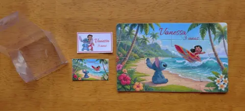 Lembrancinha Personalizada Quebra Cabeça Lilo e Stitch