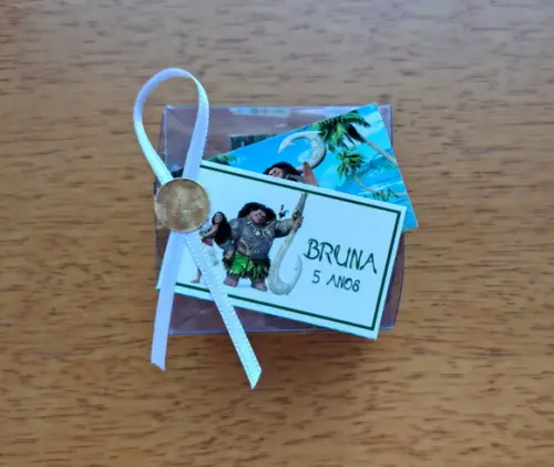 Lembrancinha Personalizada Quebra Cabeça Moana