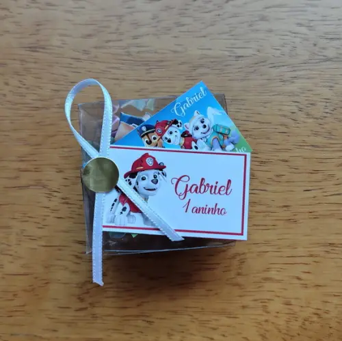 Lembrancinha Personalizada Quebra Cabeça Patrulha Canina