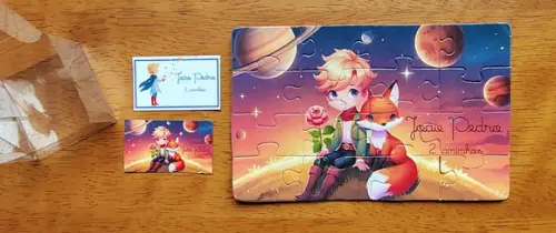 Lembrancinha Personalizada Quebra Cabeça Pequeno Príncipe