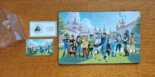 Lembrancinha Personalizada Quebra Cabeça Príncipes Disney